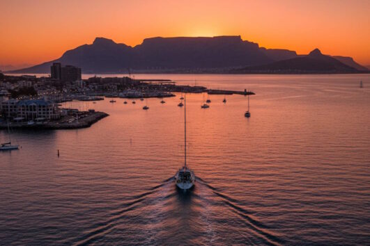 Sunset under Sail