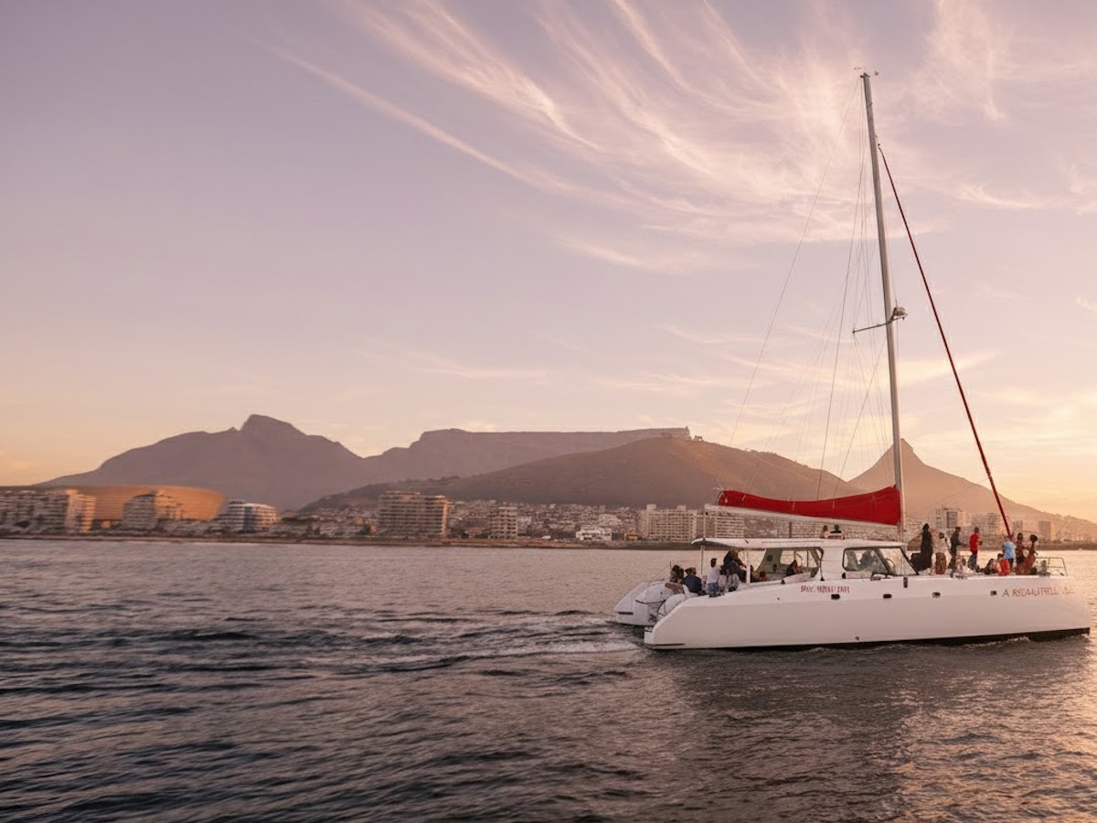 catamaran in the sunset catamaran in the sunset